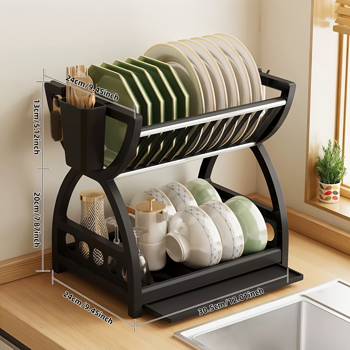 Space Saving Dish Drying Rack  - Kitchen Appliances Storage review and price