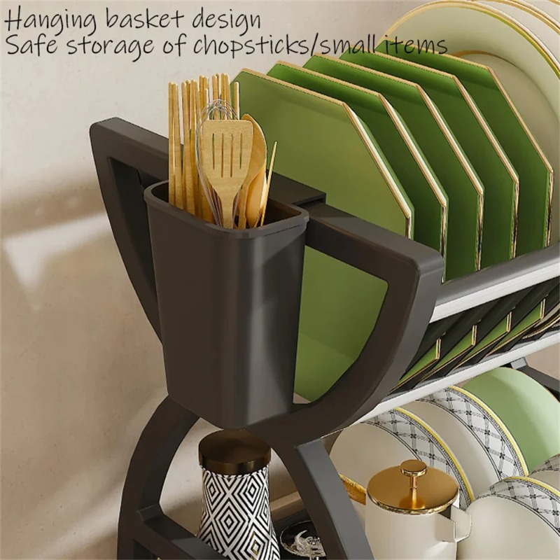 2 Tier Dish Drying Rack Kitche - Kitchen Appliances Storage review and price