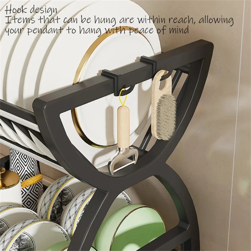 2 Tier Dish Drying Rack Kitche - Kitchen Appliances Storage review and price