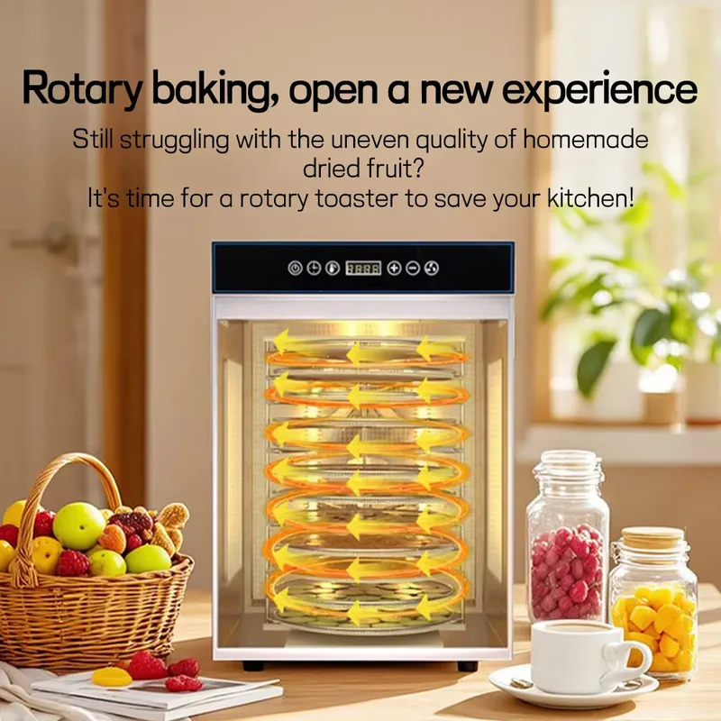 12-Tray Rotary Electric Food D - Dehydrator Tray Electric review and price