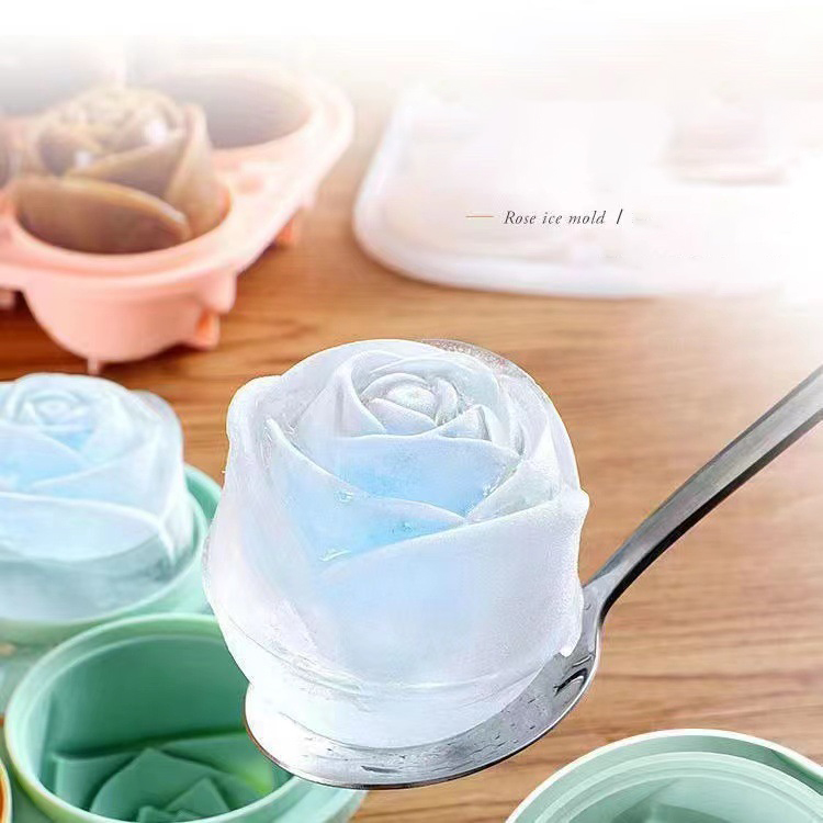 3D Rose Ice Molds 4 Holes Ice  - Kitchen Appliances Packages review and price