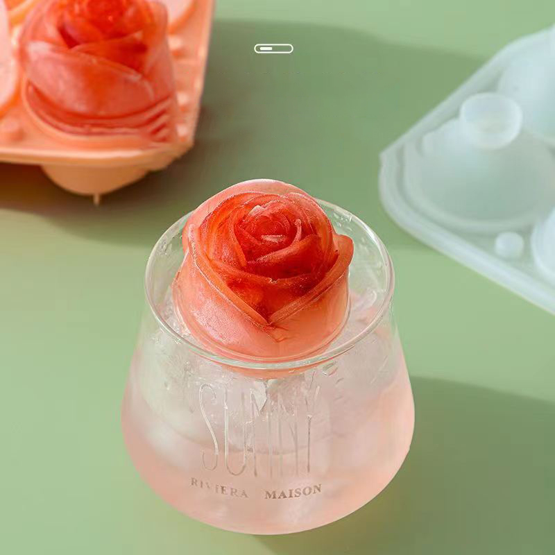 3D Rose Ice Molds 4 Holes Ice  - Kitchen Appliances Packages review and price