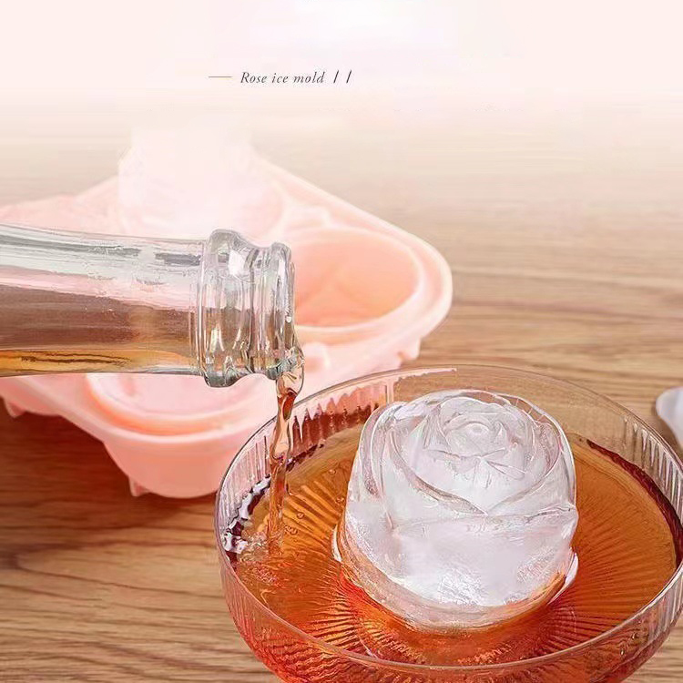 3D Rose Ice Molds 4 Holes Ice  - Kitchen Appliances Packages review and price