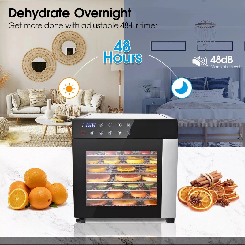8-Tray Stainless Steel,600W wi - Dehydrator Tray Electric review and price