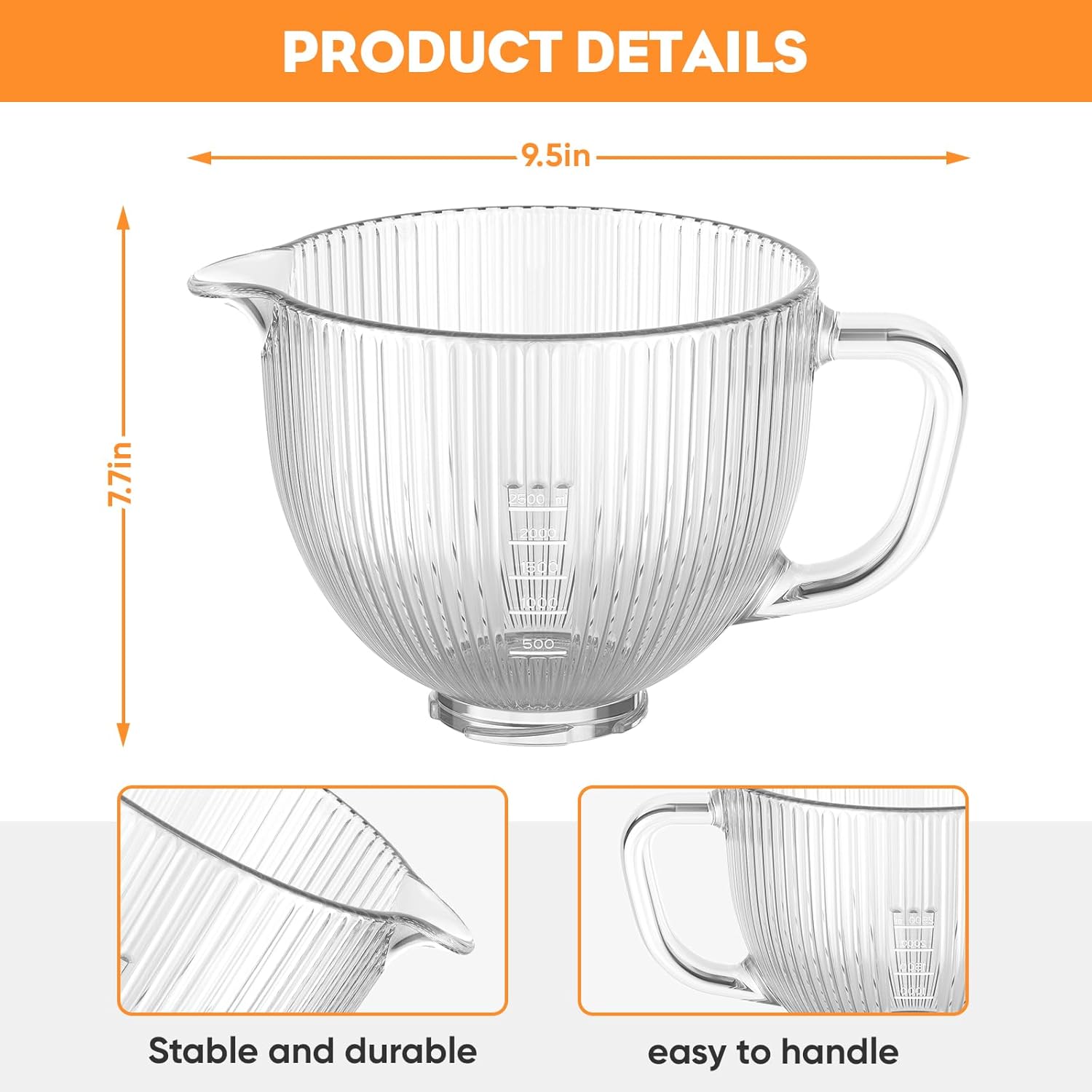 GVODE Glass Bowl for Kitchenai - Kitchen Appliances Kitchenaid review and price