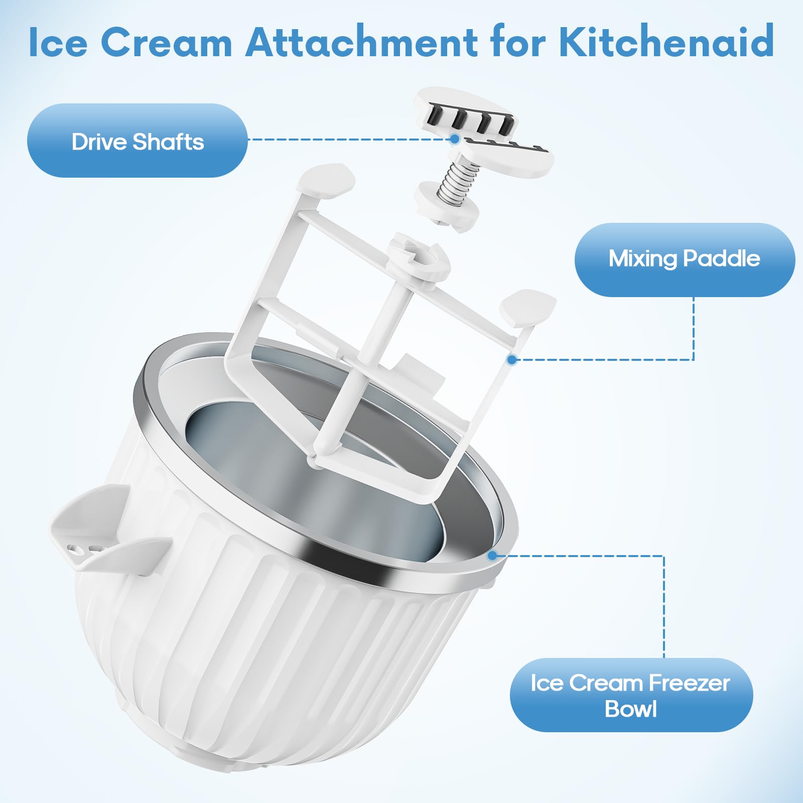 2 Quart Ice Cream Maker Attach - Kitchen Appliances Kitchenaid review and price