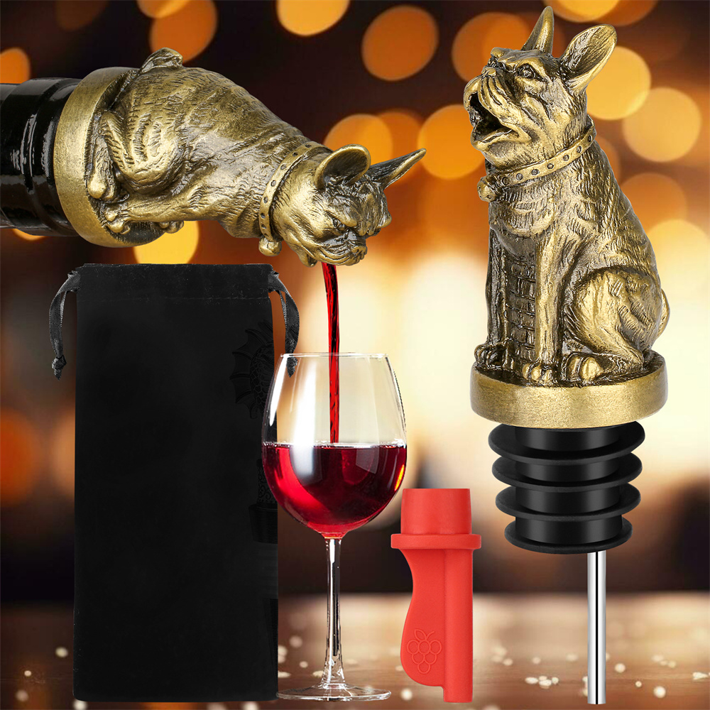 Cute French Bulldog Wine Pouer - Kitchen Appliances Packages review and price